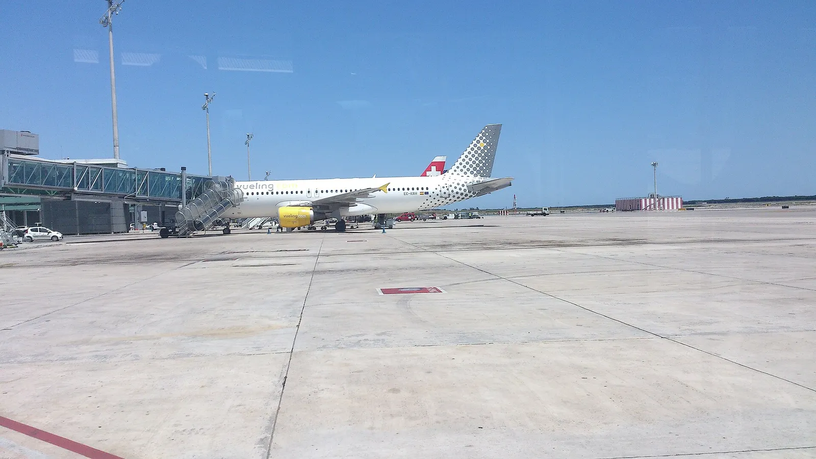 Inside the departures hall at Barcelona El Prat Terminal 1